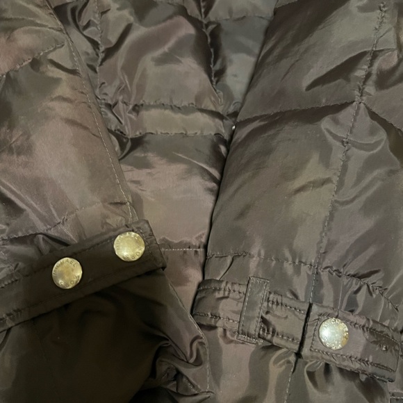 Michael Kors Brown Puffer Faux Fur Hooded Coat - Picture 5 of 10